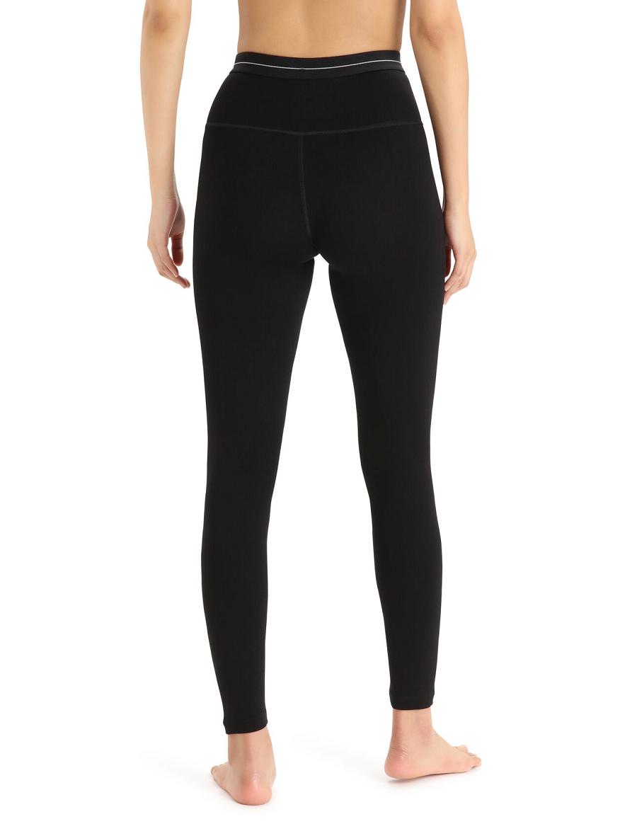 Black Icebreaker Merino 260 Tech High Rise Women's Leggings | AU 1533JPQJ